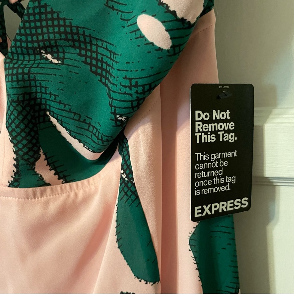 SOLD-Express tropical strappy dress - Picture 11 of 15